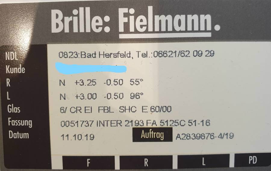 Brillenpass fielmann Fielmann